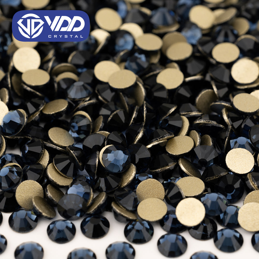 VDD 031 Montana High Quality Glass Rhinestones Crystal Gold Flatback Strass Stones For Nail Art Crafts DIY Decorations