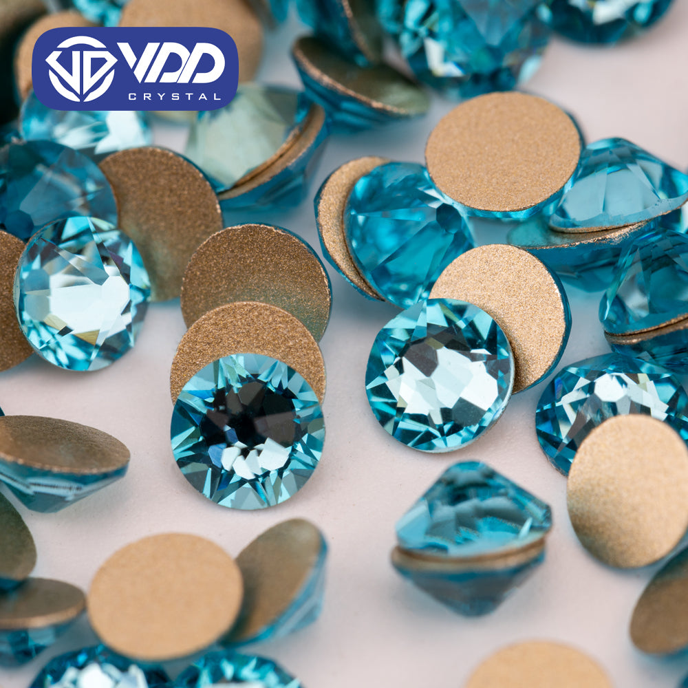 VDD 027 Aquamarine SS16-SS30 High Quality AAAAA 2088 8 Big 8 Small Rhinestone Flatback Glitter Stone Crafts Nail Art Accessories