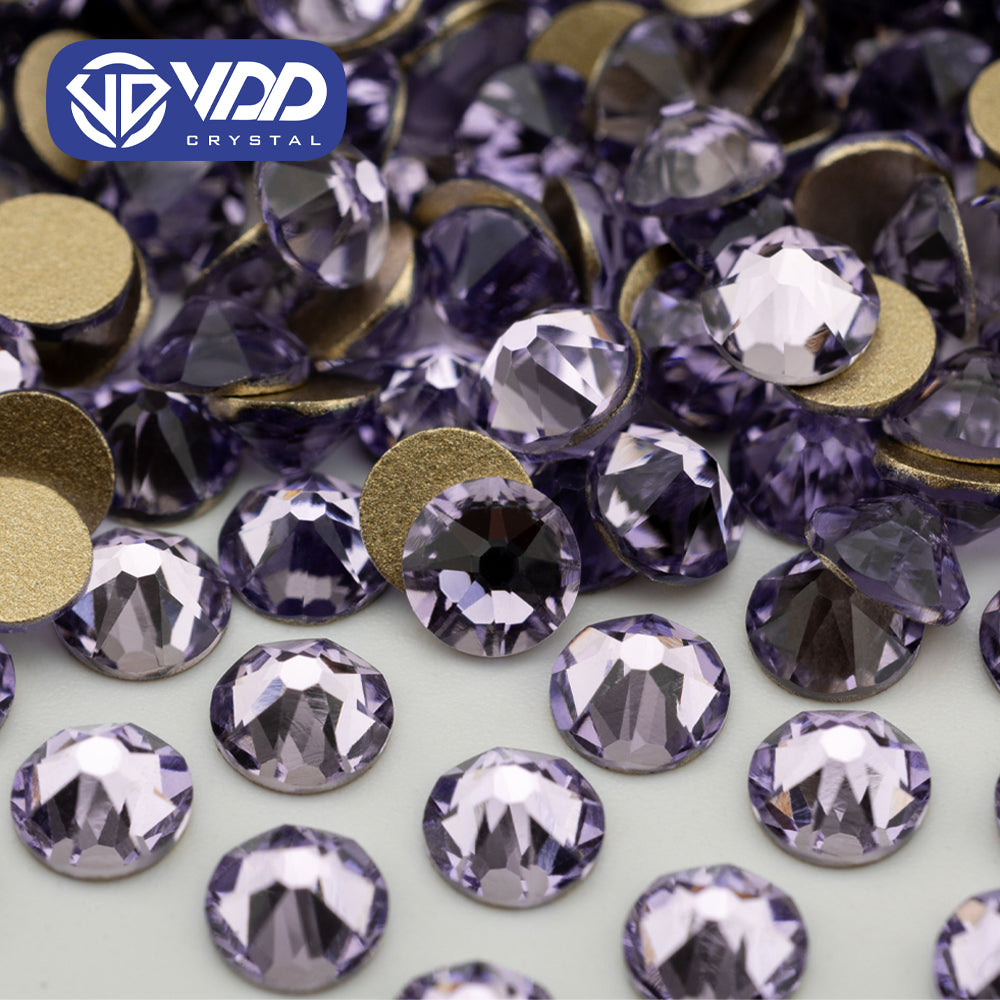 VDD 034 Violet SS16-SS30 High Quality 2088 Rhinestones Crystal 8 Big 8 Small Flatback Stones For DIY Crafts Nail Art Decoration
