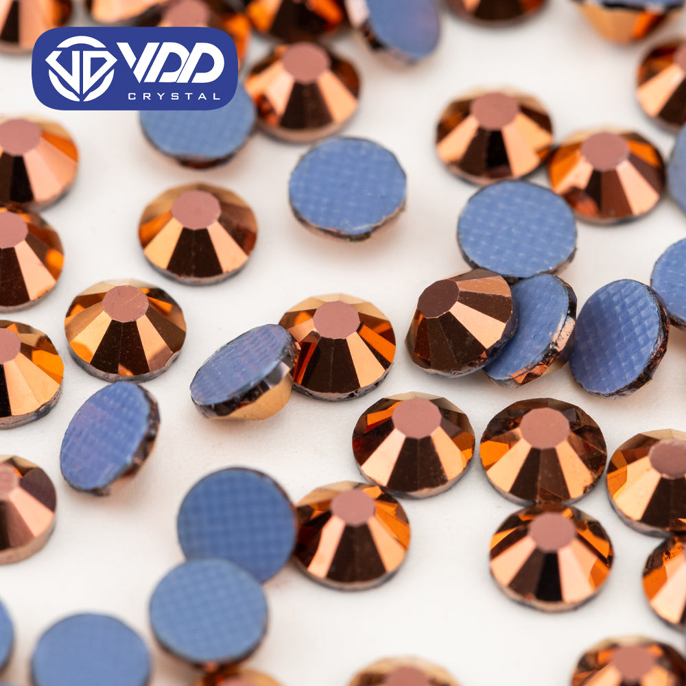 VDD 069 Rose Gold Ocean Series High Quality Hot-Fix Glass Crystal Rhinestones Flatback Strass Stones