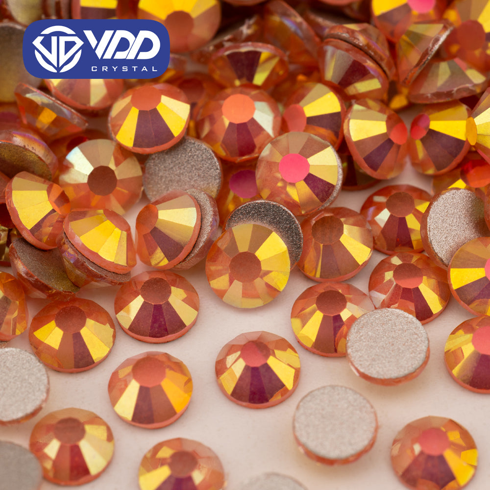 VDD 485 Gleam-Honey SS4-SS30 High Quality Glass Rhinestones Crystal Flatback Strass Bright Stones For DIY Nail Art Accessories