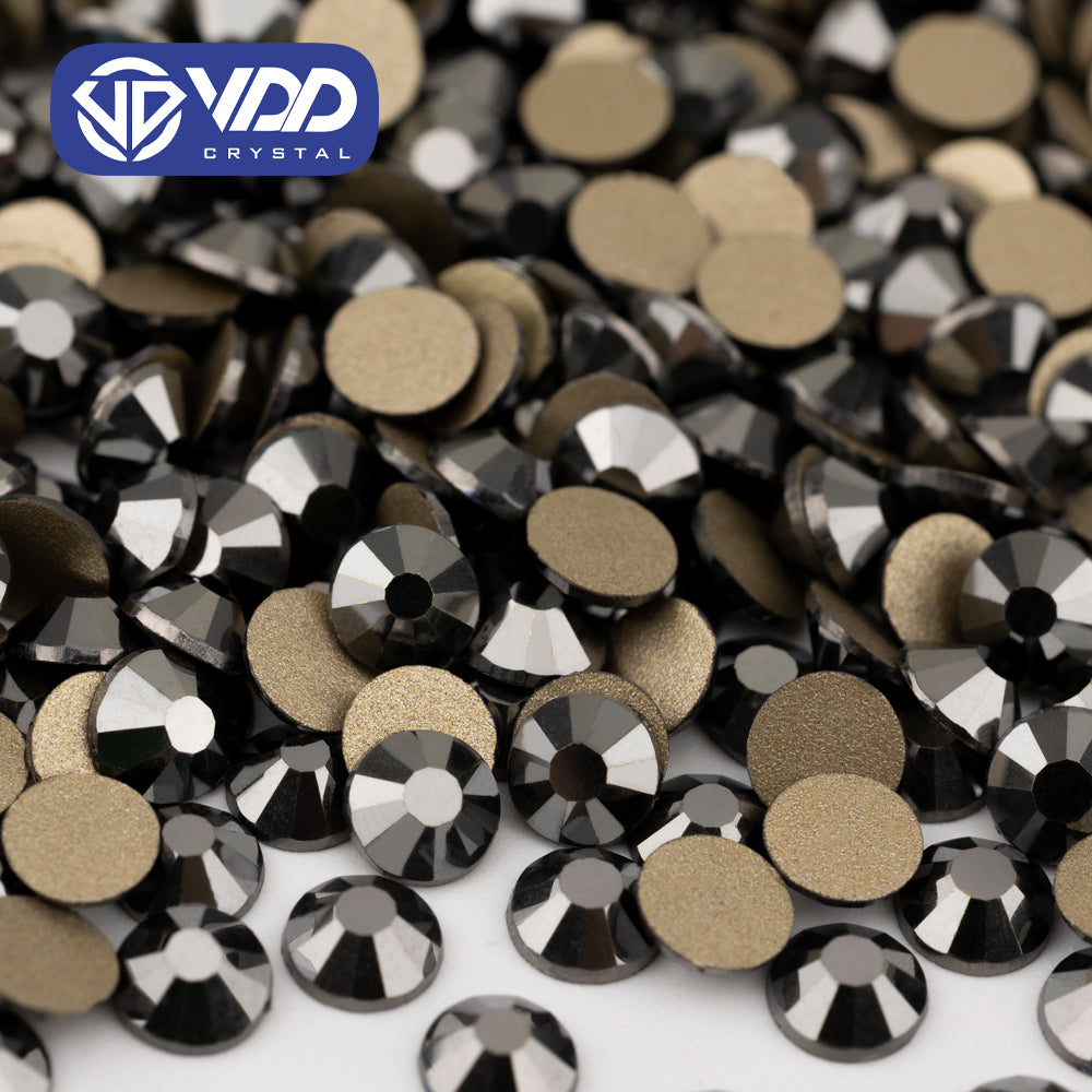VDD 065 Hematite High Quality Glass Rhinestones Crystal Gold Flatback Strass Stones For Nail Art Crafts DIY Decorations