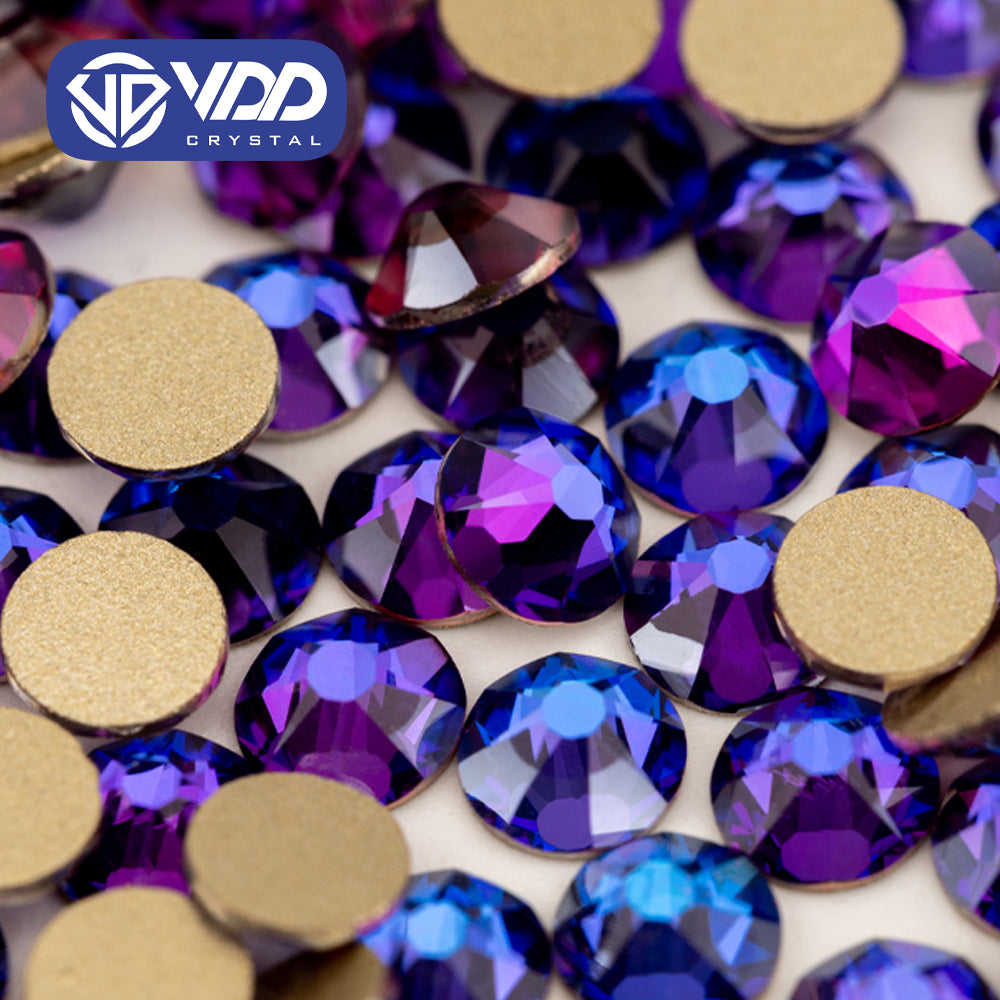 VDD 036 Purple Velvet SS16-SS30 High Quality AAAAA 2088 8 Big 8 Small Rhinestone Flatback Glitter Stone Crafts Nail Art Accessories