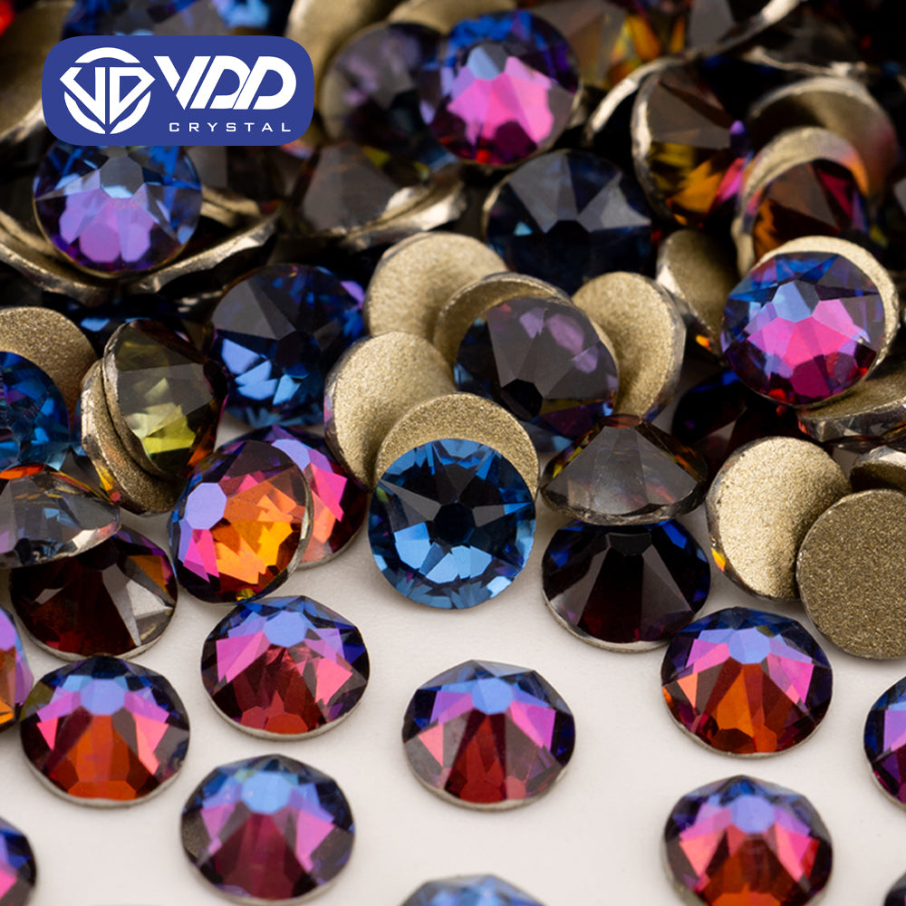 VDD 063 Blue Flare SS16-SS30 High Quality 2088 Rhinestone Crystal 8 Big 8 Small Flatback Stones For DIY Nail Art Accessories