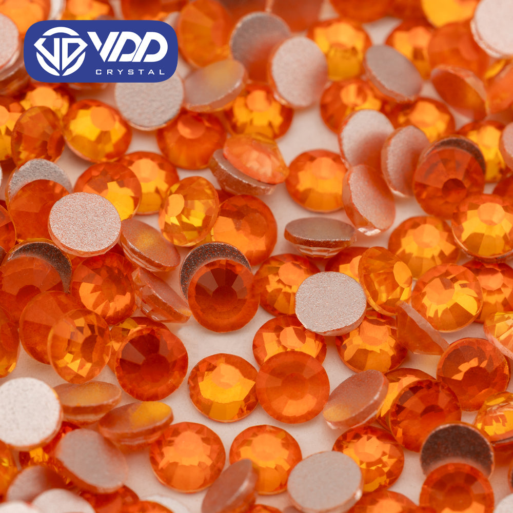 VDD 467 Blink-Orange Ocean Series High Quality Non-hotfix Glass Crystal Rhinestones Flatback Strass Stones