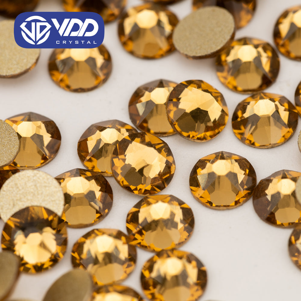 VDD 007 Lt.Colorado Topaz SS16-SS30 High Quality AAAAA 2088 8 Big 8 Small Rhinestone Flatback Glitter Stone Crafts Nail Art Accessories