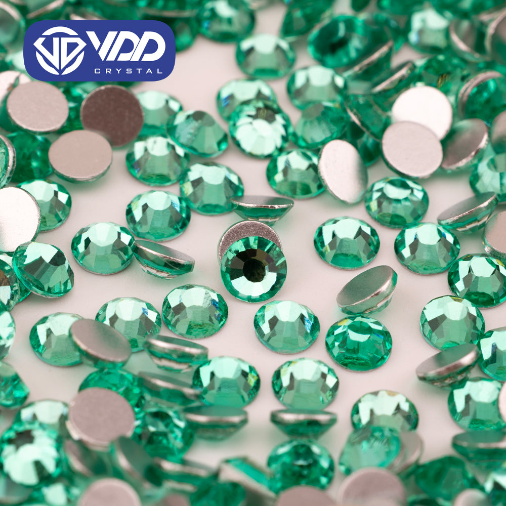 VDD 132 Mint Ocean Series High Quality Non-hotfix Glass Crystal Rhinestones Flatback Strass Stones