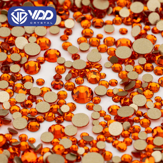 VDD 011 Hyacinth Mix Size SS4-SS20 Clear Crystal Rhinestones Non-hotfix Gold Flatback Glitter Stones Nail Art Crafts DIY Decorations