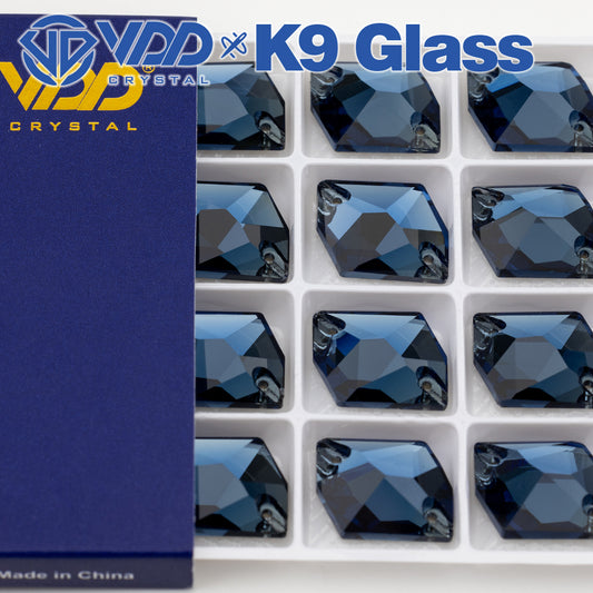 VDD 013 Siam Ocean Series - Cristales de imitación de vidrio sin fijación en caliente de alta calidad, piedras de estrás con parte posterior plana