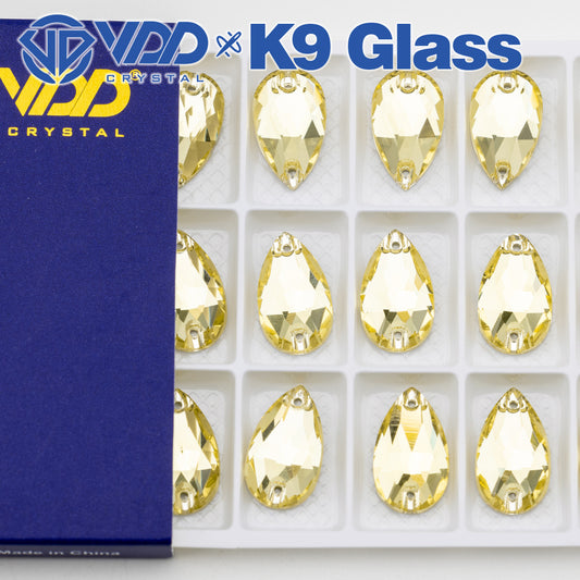 VDD 013 Siam Ocean Series - Cristales de imitación de vidrio sin fijación en caliente de alta calidad, piedras de estrás con parte posterior plana