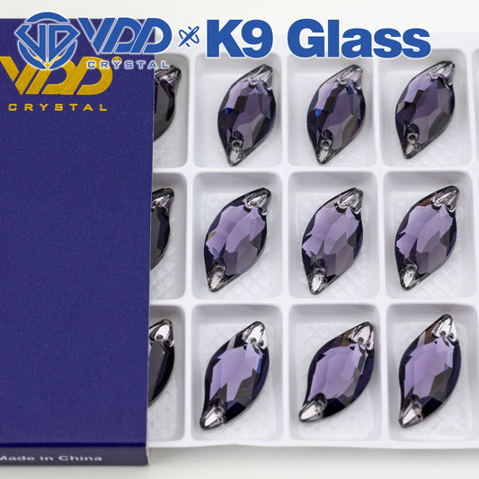 VDD 013 Siam Ocean Series - Cristales de imitación de vidrio sin fijación en caliente de alta calidad, piedras de estrás con parte posterior plana