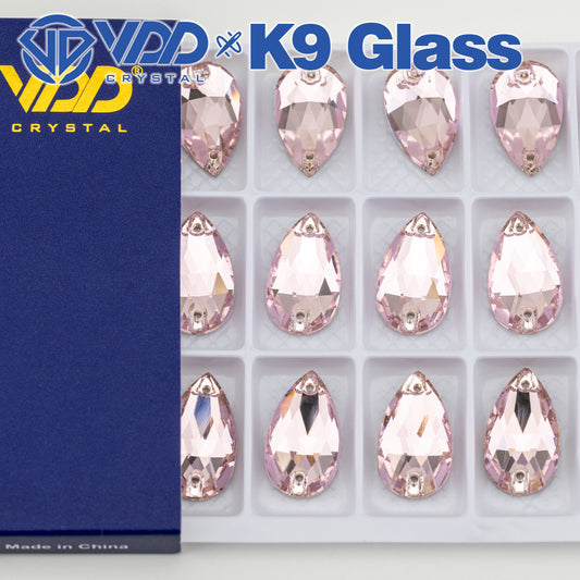 VDD 013 Siam Ocean Series - Cristales de imitación de vidrio sin fijación en caliente de alta calidad, piedras de estrás con parte posterior plana