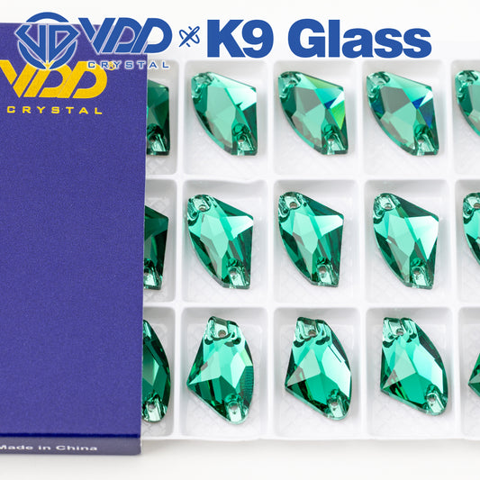 VDD S114 Green Zircon Galactic Top Quality K9 Glass Sew on Rhinestones Crystal Flatback Sewing Stones for Clothes Decorations