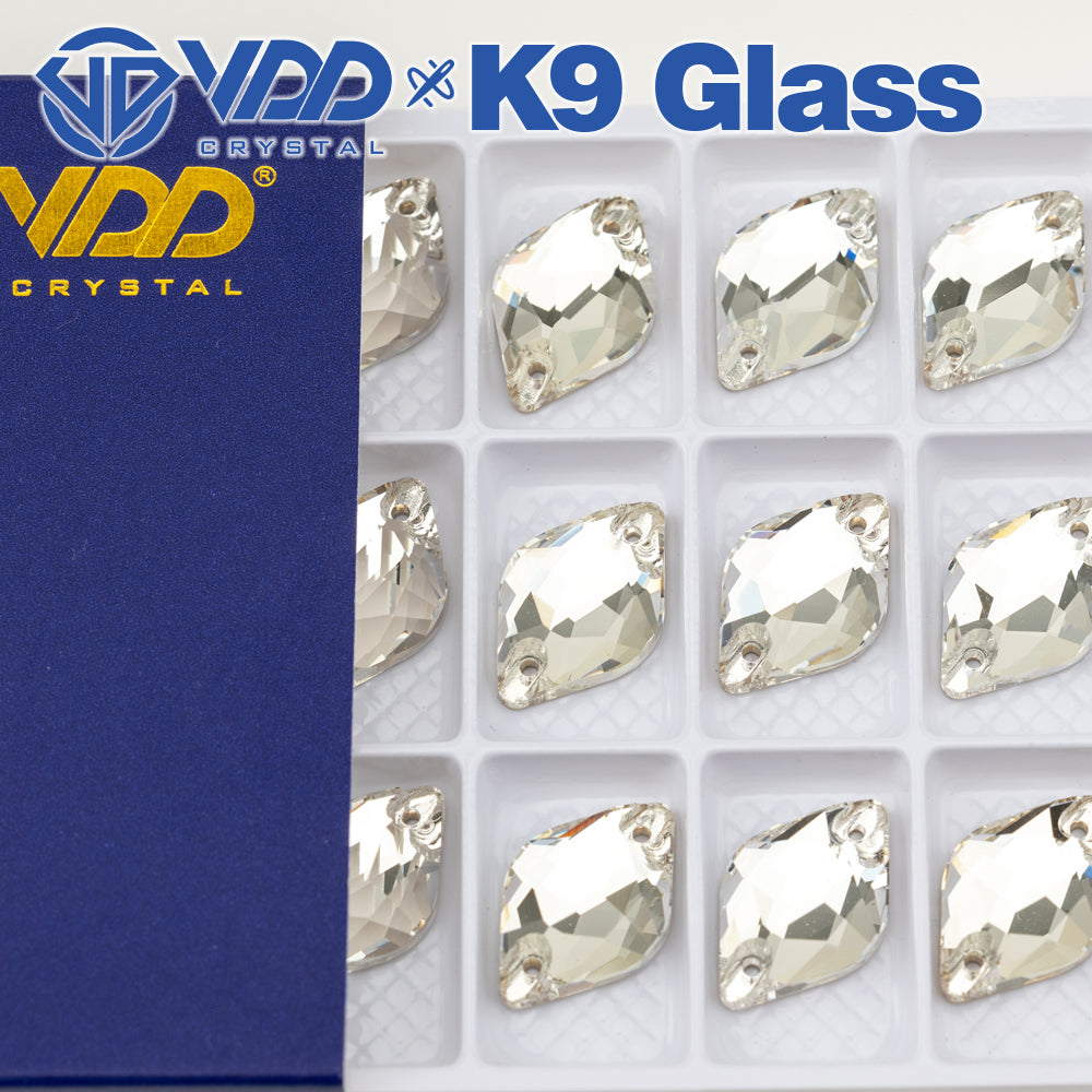 VDD S101 Crystal Lemon Top Quality K9 Glass Sew on Rhinestones Crystal Flatback Sewing Stones for Clothes Decorations