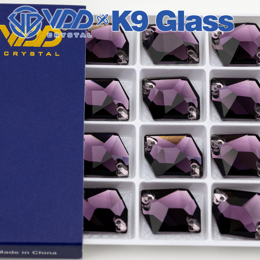 VDD 013 Siam Ocean Series - Cristales de imitación de vidrio sin fijación en caliente de alta calidad, piedras de estrás con parte posterior plana