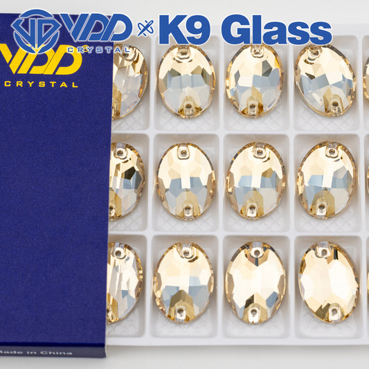 VDD 013 Siam Ocean Series - Cristales de imitación de vidrio sin fijación en caliente de alta calidad, piedras de estrás con parte posterior plana