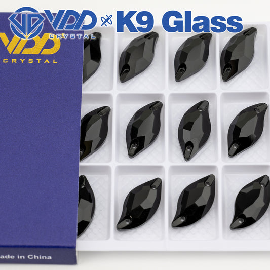 VDD 013 Siam Ocean Series - Cristales de imitación de vidrio sin fijación en caliente de alta calidad, piedras de estrás con parte posterior plana