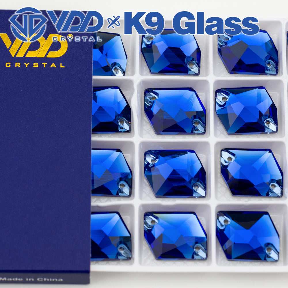 VDD S118 Sapphire  Cosmic Top Quality K9 Glass Sew on Rhinestones Crystal Flatback Sewing Stones for Clothes Decorations