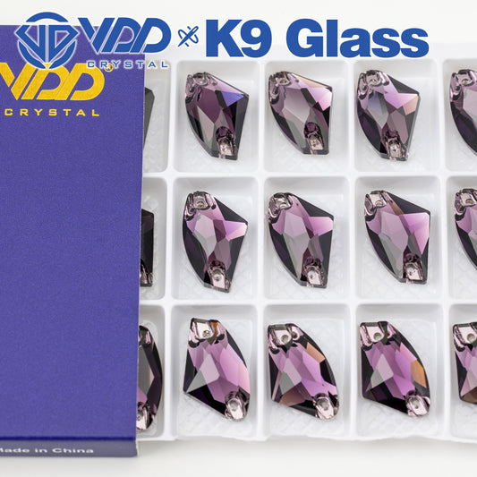 VDD S120 Tanzanite Galactic Top Quality K9 Glass Sew on Rhinestones Crystal Flatback Sewing Stones for Clothes Decorations