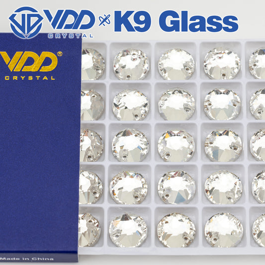 VDD S101 Crystal 8 Big 8 Small Top Quality K9 Glass Sew on Rhinestones Crystal Flatback Sewing Stones for Clothes Decorations