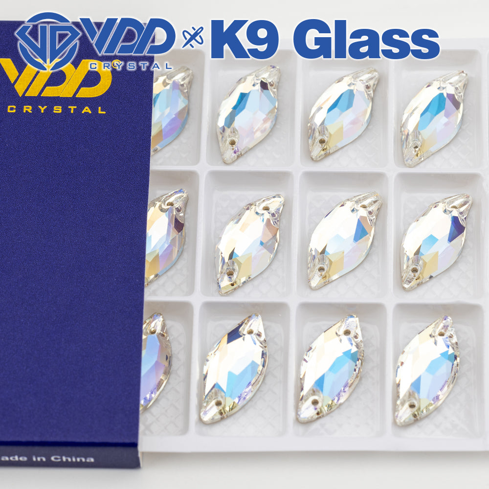Vdd Rhinestone VDD S256 Moonlight Leaf K9 Glass Sew On Rhinestones High Quality AAAAA ...