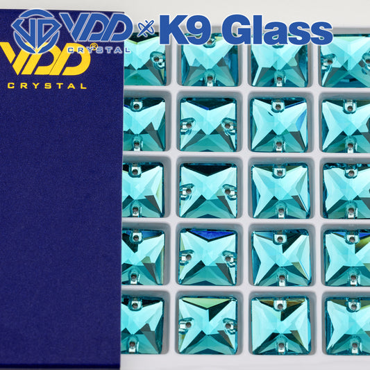 VDD 013 Siam Ocean Series - Cristales de imitación de vidrio sin fijación en caliente de alta calidad, piedras de estrás con parte posterior plana