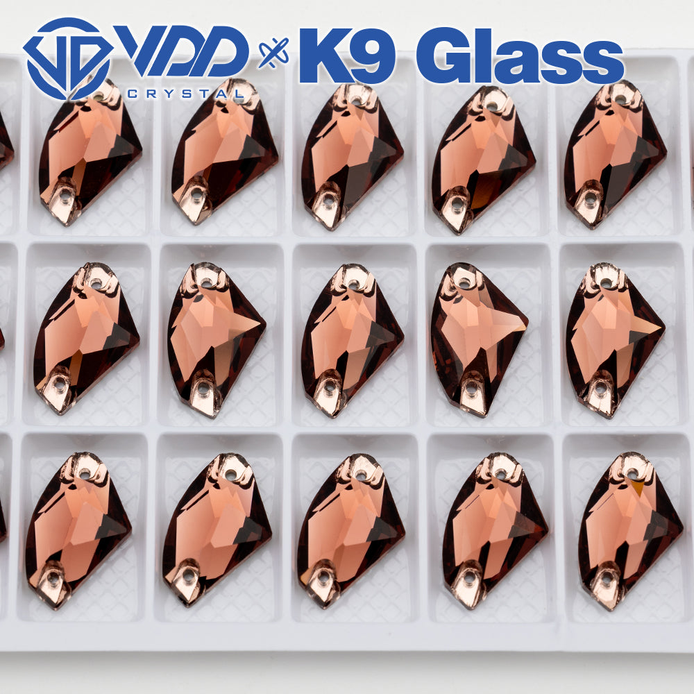 VDD S111 Wine Galactic Top Quality K9 Glass Sew on Rhinestones Crystal Flatback Sewing Stones for Clothes Decorations