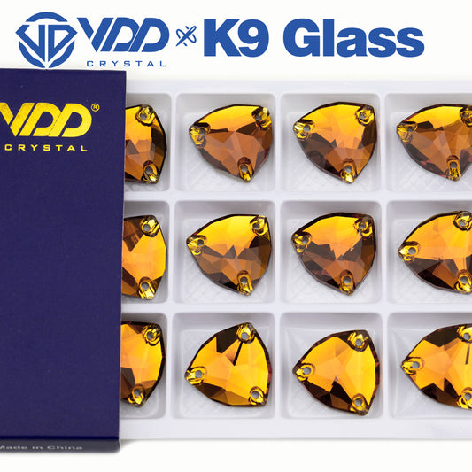VDD 013 Siam Ocean Series - Cristales de imitación de vidrio sin fijación en caliente de alta calidad, piedras de estrás con parte posterior plana