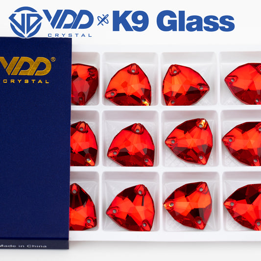 VDD 013 Siam Ocean Series - Cristales de imitación de vidrio sin fijación en caliente de alta calidad, piedras de estrás con parte posterior plana