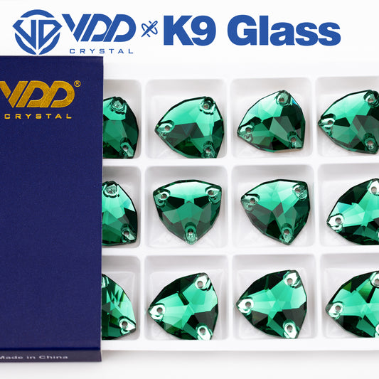 VDD 013 Siam Ocean Series - Cristales de imitación de vidrio sin fijación en caliente de alta calidad, piedras de estrás con parte posterior plana