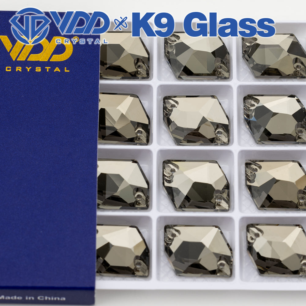 VDD S103 Black Diamond Cosmic Top Quality K9 Glass Sew on Rhinestones Crystal Flatback Sewing Stones for Clothes Decorations