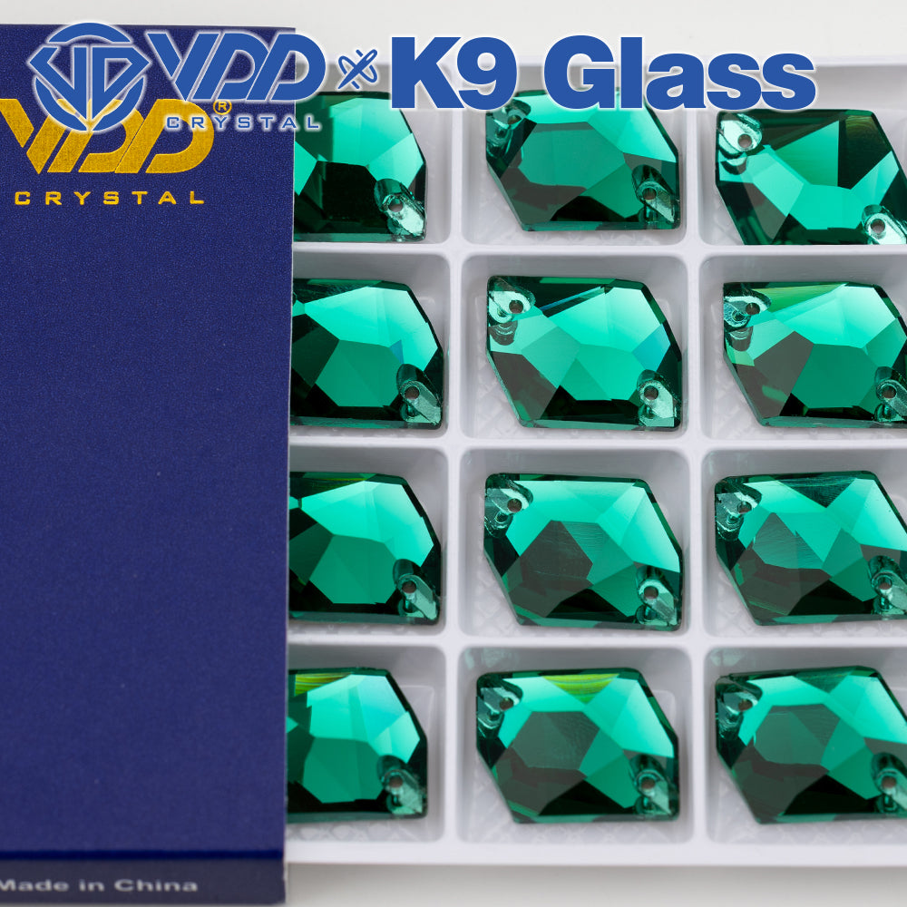 VDD S114 Green Zircon Cosmic Top Quality K9 Glass Sew on Rhinestones Crystal Flatback Sewing Stones for Clothes Decorations