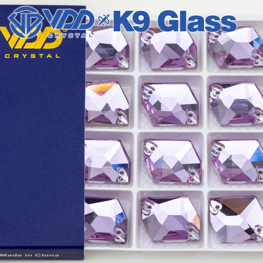 VDD 013 Siam Ocean Series - Cristales de imitación de vidrio sin fijación en caliente de alta calidad, piedras de estrás con parte posterior plana