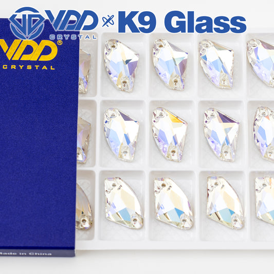 VDD S256 Moonlight Galactic Top Quality K9 Glass Sew on Rhinestones Crystal Flatback Sewing Stones for Clothes Decorations