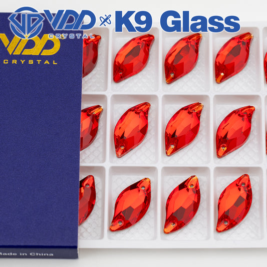 VDD 013 Siam Ocean Series - Cristales de imitación de vidrio sin fijación en caliente de alta calidad, piedras de estrás con parte posterior plana