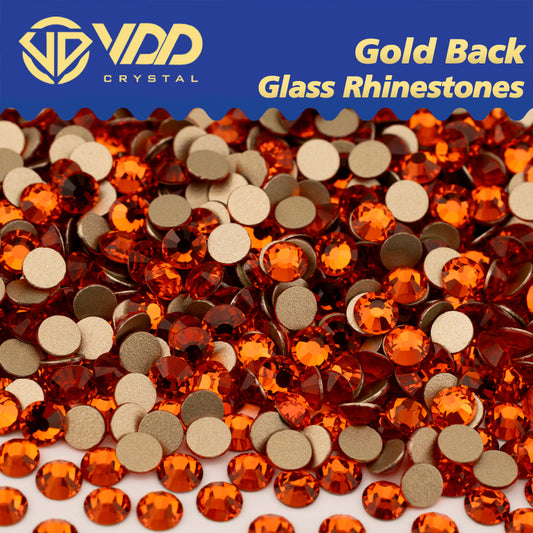 VDD 013 Siam Ocean Series - Cristales de imitación de vidrio sin fijación en caliente de alta calidad, piedras de estrás con parte posterior plana