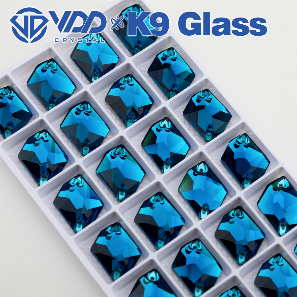 VDD S115 Indicolite  Cosmic Top Quality K9 Glass Sew on Rhinestones Crystal Flatback Sewing Stones for Clothes Decorations