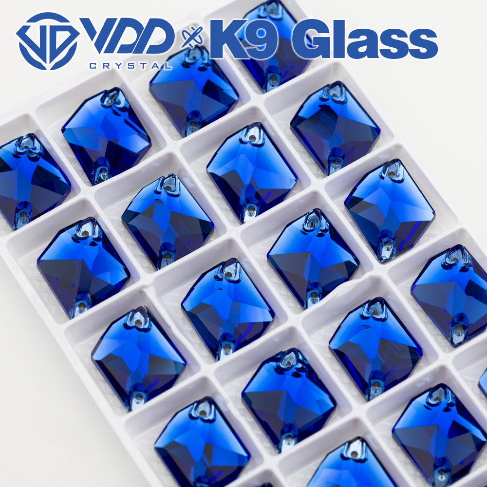 VDD S118 Sapphire  Cosmic Top Quality K9 Glass Sew on Rhinestones Crystal Flatback Sewing Stones for Clothes Decorations