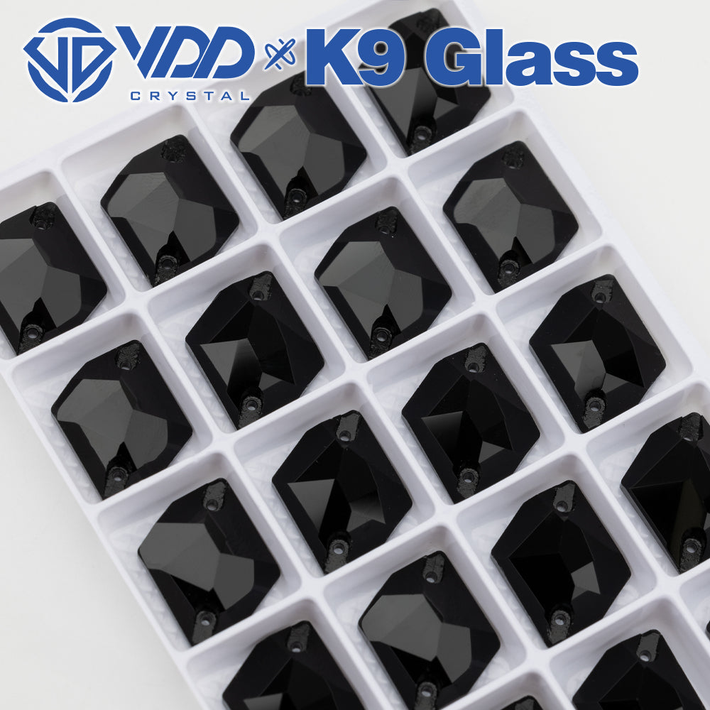 VDD S102 Jet Cosmic Top Quality K9 Glass Sew on Rhinestones Crystal Flatback Sewing Stones for Clothes Decorations
