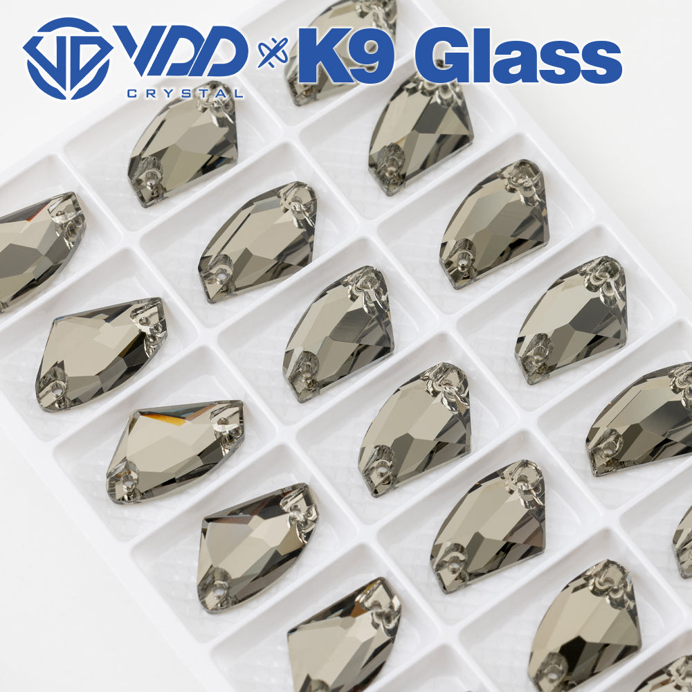 VDD S103 Black Diamond Galactic Top Quality K9 Glass Sew on Rhinestones Crystal Flatback Sewing Stones for Clothes Decorations
