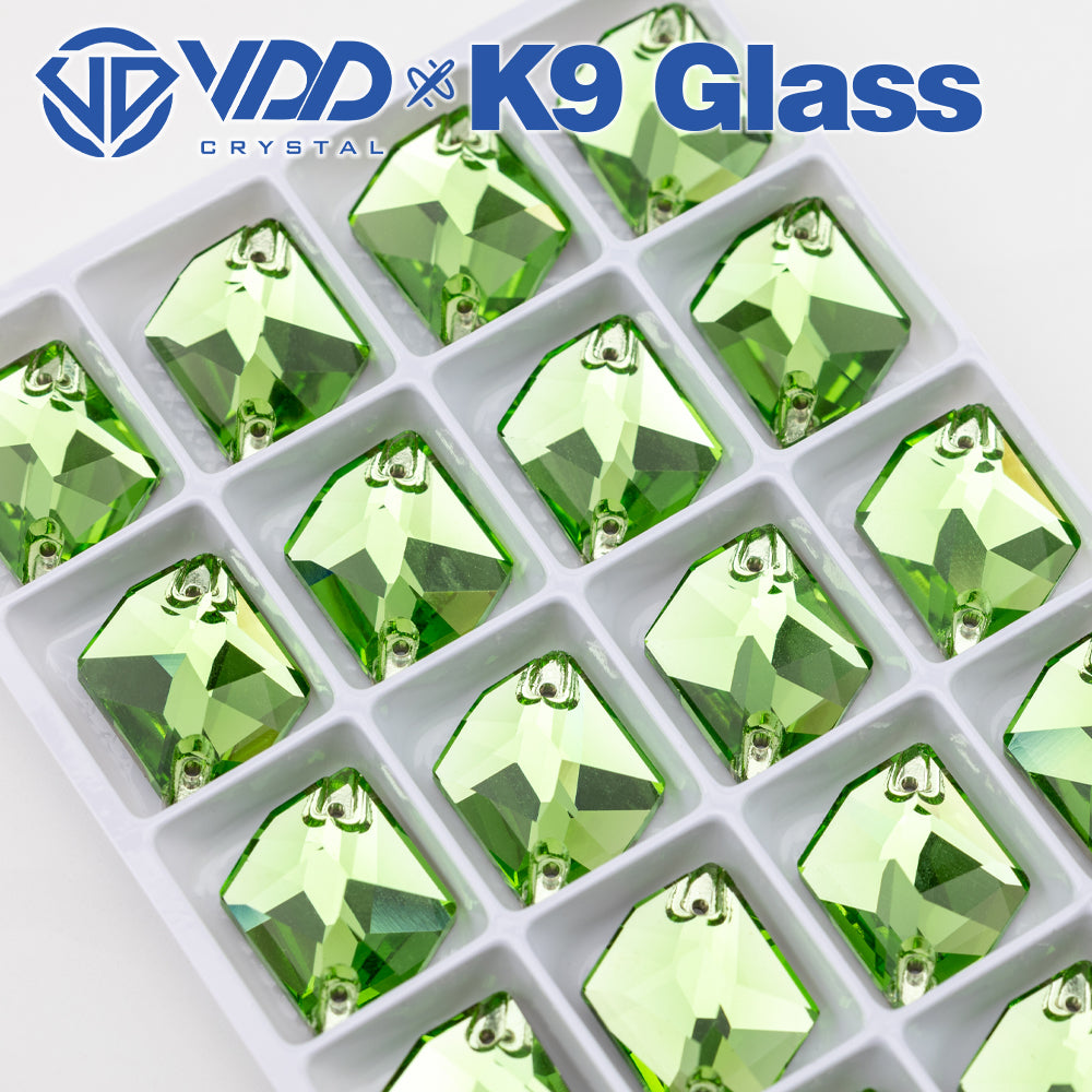 VDD S112 Lt.Peridot Cosmic Top Quality K9 Glass Sew on Rhinestones Crystal Flatback Sewing Stones for Clothes Decorations