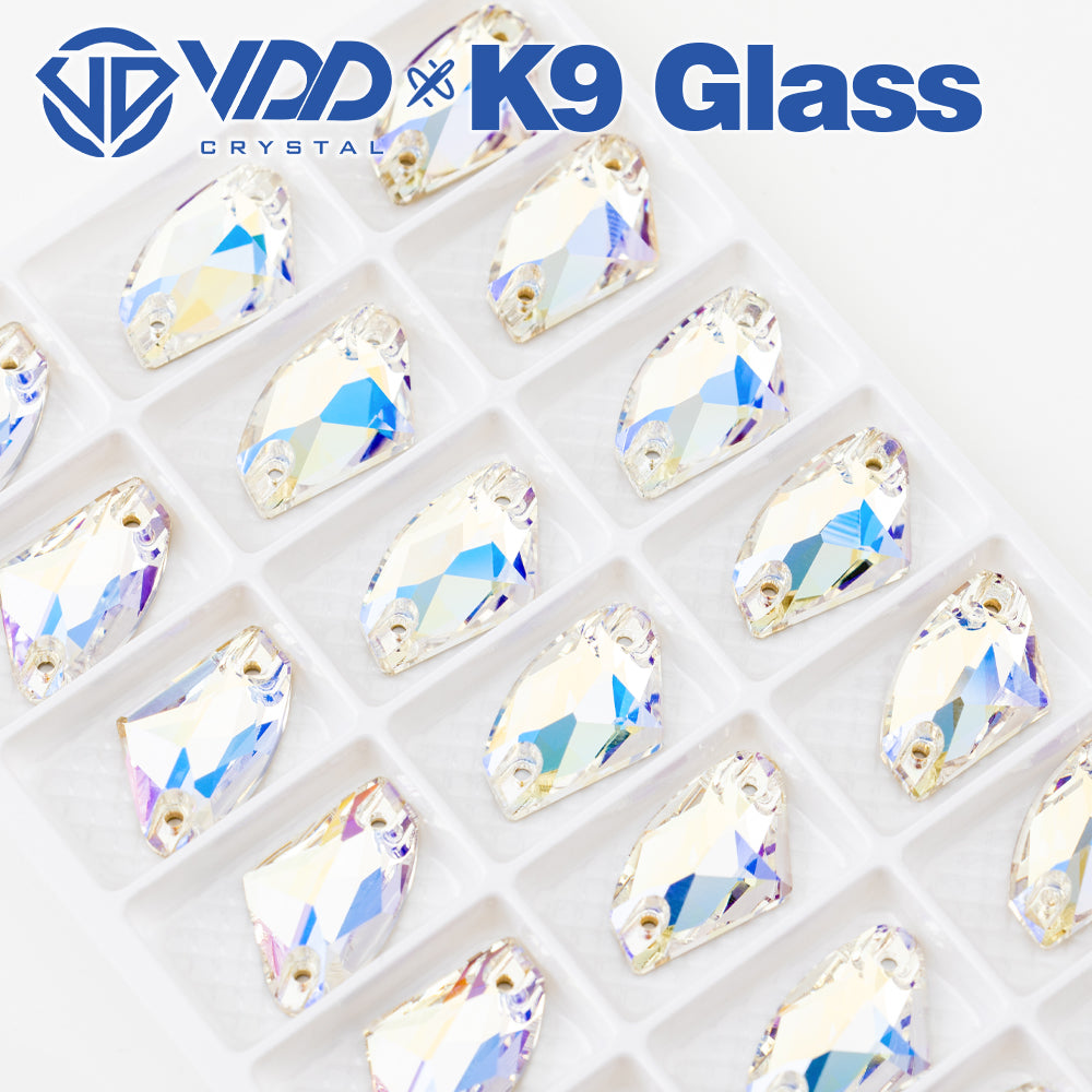 VDD S256 Moonlight Galactic Top Quality K9 Glass Sew on Rhinestones Crystal Flatback Sewing Stones for Clothes Decorations