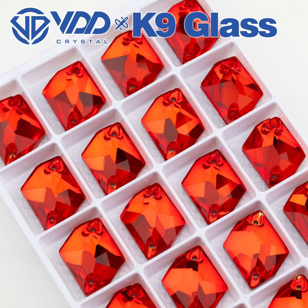 VDD S109 Siam Cosmic Top Quality K9 Glass Sew on Rhinestones Crystal Flatback Sewing Stones for Clothes Decorations