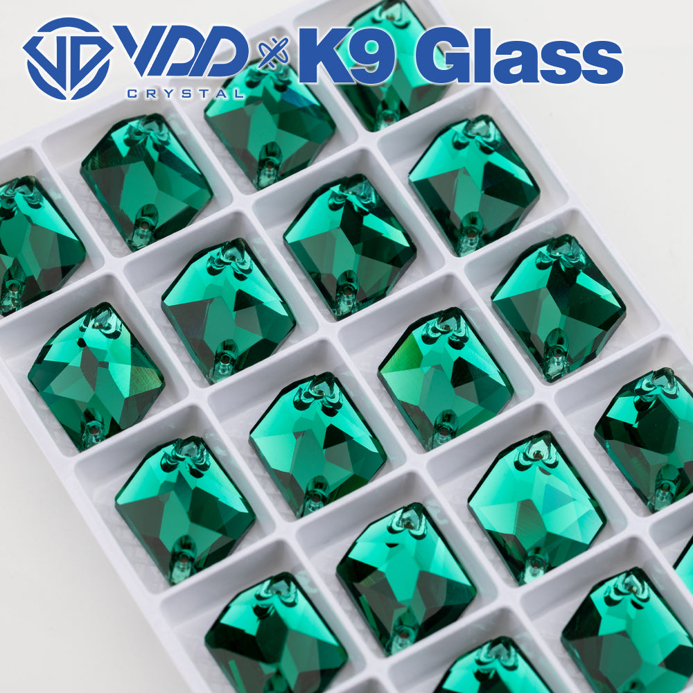 VDD S114 Green Zircon Cosmic Top Quality K9 Glass Sew on Rhinestones Crystal Flatback Sewing Stones for Clothes Decorations