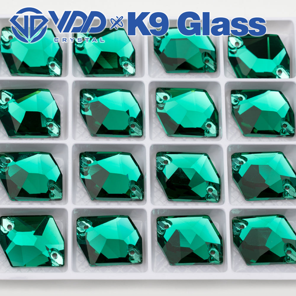 VDD S114 Green Zircon Cosmic Top Quality K9 Glass Sew on Rhinestones Crystal Flatback Sewing Stones for Clothes Decorations