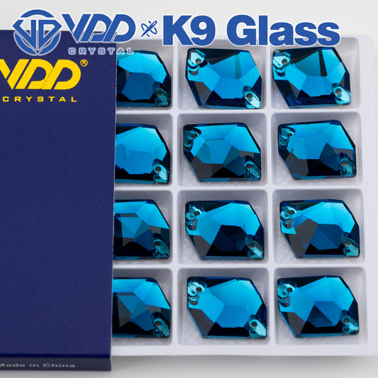 VDD S115 Indicolite  Cosmic Top Quality K9 Glass Sew on Rhinestones Crystal Flatback Sewing Stones for Clothes Decorations