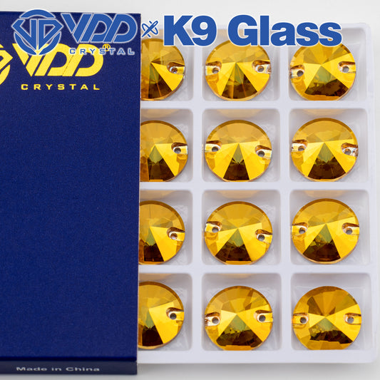 VDD Rivoli S258 Sunshine Top Quality K9 Glass Sew on Rhinestones Crystal Flatback Sewing Strass Stones for Garment Wedding Dress
