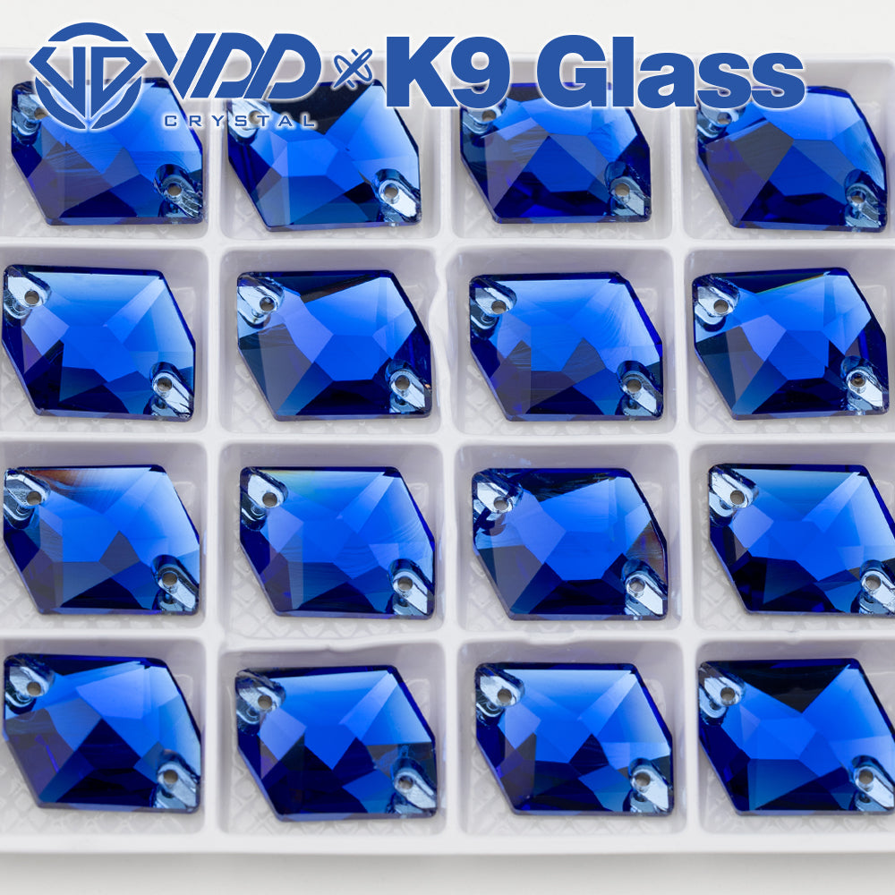 VDD S118 Sapphire  Cosmic Top Quality K9 Glass Sew on Rhinestones Crystal Flatback Sewing Stones for Clothes Decorations