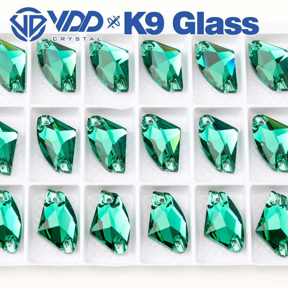 VDD S114 Green Zircon Galactic Top Quality K9 Glass Sew on Rhinestones Crystal Flatback Sewing Stones for Clothes Decorations
