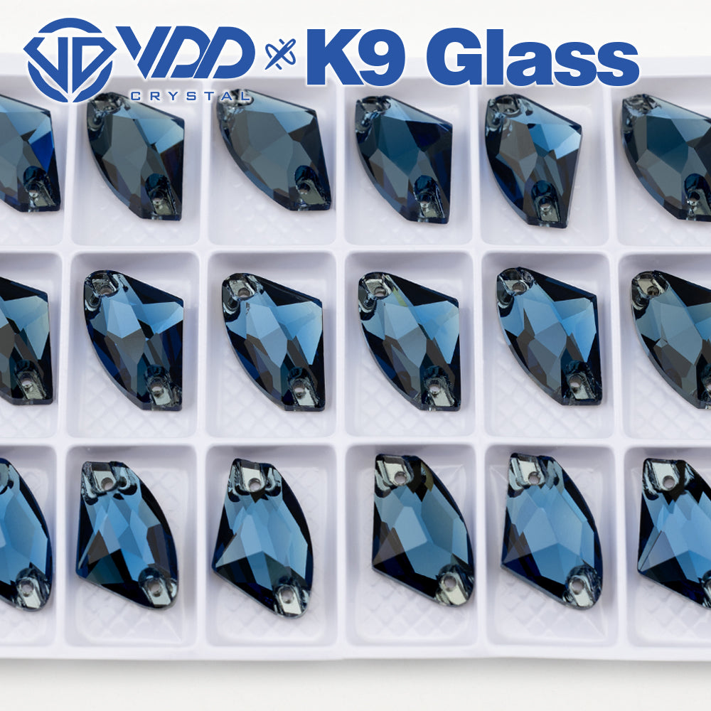 VDD S119 Montana Galactic Top Quality K9 Glass Sew on Rhinestones Crystal Flatback Sewing Stones for Clothes Decorations